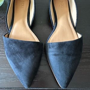 Black J. Crew flats pointed toe